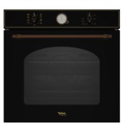 תנור בנוי 60 ס"מ סדרת TELSA-precision רטרו – קרם / שחור מט  TSBI669-RSC/BK