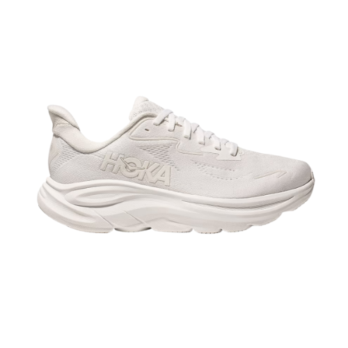 HOKA CLIFTON 10 נעלי ספורט נשים הוקה קליפטון 10 רחבות בצבע לבן/לבן