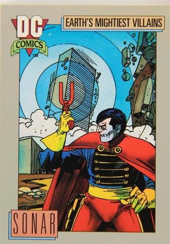 קלף בודד די.סי קומיקס DC Comics - Sonar's Sonic Pistol - Earth's Mightiest Villains - 108