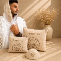 סט טלית ותפילין בהמה דקה מהודר כיסויים דמוי עור איכותיים