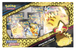 Pokemon TCG:Crown Zenith Pikachu VMAX Special Collection Box Set קלפי פוקימון מקוריים מארז וימקס