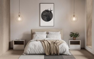 תמונה של אייל מודפס על קנבס איכותי מתוח על מסגרת עץ + מסגרת דקורטיבית ללא עלות| "אייל ללא גבולות"