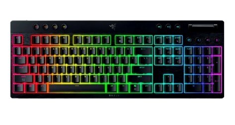 מקלדת גיימינג אלחוטית דקה Razer BlackWidow V4 Low-Profile HyperSpeed עם Bluetooth ומקשי PBT