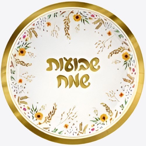 10 יח צלחות גדולות שבועות שמח