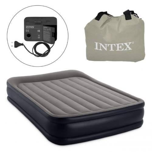 מזרן מתנפח זוגי עם כרית מובנית Dura-Beam Plus ‎203×152×42‎ ס״מ | INTEX | מק״ט ‎64136‎ | קפיץ קפוץ