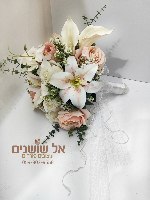זר כלה מלאכותי שושן צחור