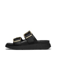 כפכפי GEN-FF רצועות עור ואבזמים שחור פיטפלופ FITFLOP