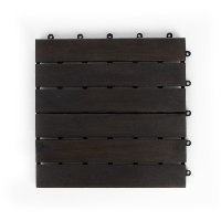 מארז 9 יח' אריחי דק 30*30 ס"מ 6 ישרים צבע אפור עץ Acacia
