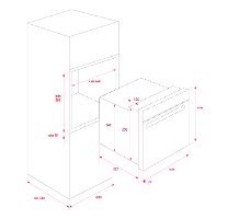 תנור בנוי הידרו קלין זכוכית לבנה Teka HLB840 תקה מסדרת MAESTRO