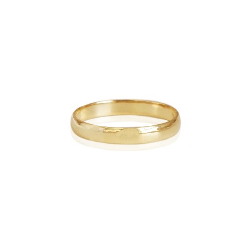 טבעת זהב נישואין עבה מעוגלת מידות 20-30