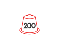 200 קפסולות     (20 מארזים) - קפסולות אספרסו פרימיום Premium