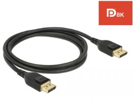 כבל מסך Delock Certified DisplayPort 1.4 cable 8K 60 Hz 1 m