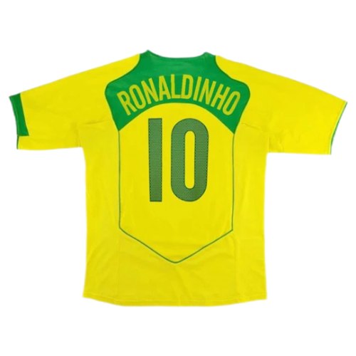 Brazil Home Shirt 2004 - Ronaldinho