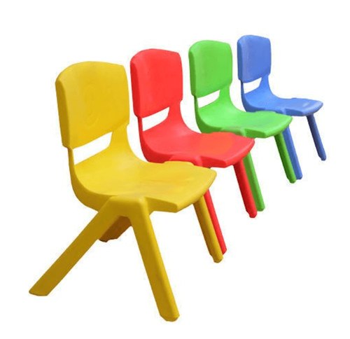 רביעיית כיסאות XL ילדים | כיסא יצוק XL ילדים | כיסאות XL לגן ילדים | עשוי יציקה אחת פלסטיק מחוזק