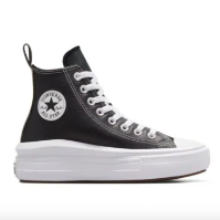 CONVERSE סניקרס קנבס גבוהות  מוב עור Chuck Taylor High