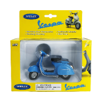 דגם קטנוע ויספה - Welly Vespa 150CC Blue 1:18