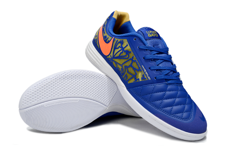 נעלי כדורגל נמוכות נייק Nike Lunargato II IC כחול