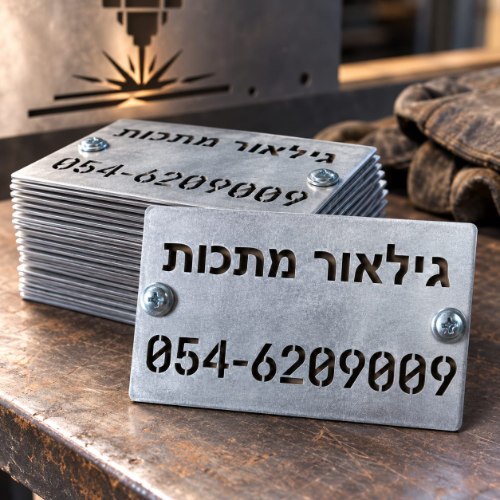 כרטיסי מתכת לקבלנים ובעלי מקצוע 20/50/100 יח'