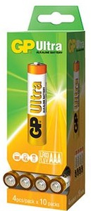 40 סוללות AAA לא נטענות דגם Alkaline של חברת GP