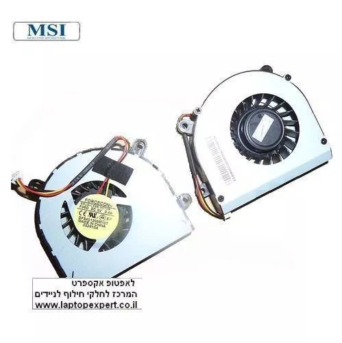 החלפת מאוורר למחשב נייד Msi FX610 CPU FAN DFS451205M10T FORCECON F98D DC5V