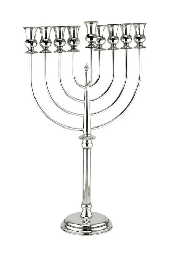 חנוכיה מכסף טהור- סיאטרה
