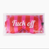 כיסוי עיניים יוקרתי לאישה עם מסר חד Fuck Off