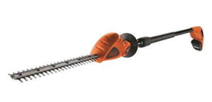 גוזם גדר חיה נטען Black+Decker GTC1843L20 – גוזם גדר חיה טלסקופי נטען על רקע לבן