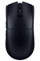עכבר גיימינג חוטי Corsair Katar Pro – מבט עליון על עכבר שחור עם גלגלת, נורית LED ירוקה וכפתורי צד