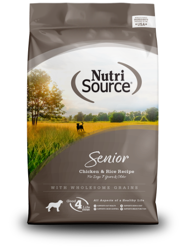 נוטרי סורס לכלבים סניור עוף 13.6 קג כל הגזעים - NUTRISOURCE SENIOR CHICKEN 13.6KG