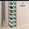 8 קומות ירוק - סטנד מעמד ארגונית נעליים