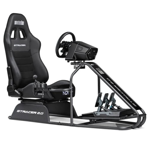 עמדת סימולטור נהיגה Next Level Racing GTRacer 2.0 עם מושב GT מתכוונן וזרוע הילוכים