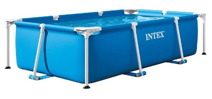 בריכת עמודים מלבנית כחולה | 220X150X60 סמ| מקט 28270| INTEX | קפיץ קפוץ