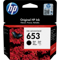 ראש דיו מקורי HP 653 - שחור
