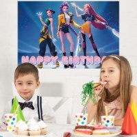 מארז 16 חבילות של אביזרים שונים לעיצוב יום הולדת בנושא קיי פופ – KPOP PARTY