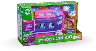 תנור לימוד מספרים עברית ורוד LeapFrog