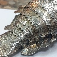 דג עשוי כסף בשמים יודאיקה