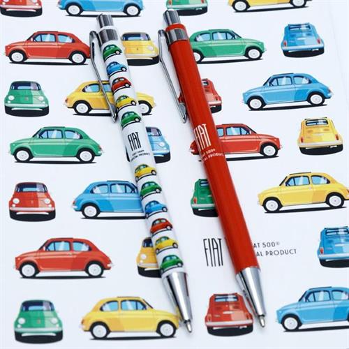 מארז עטים זוגי מכוניות 500 Fiat