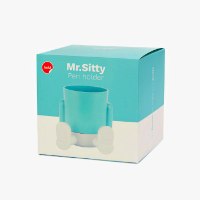 כוס עטים יושבת  Mr. Sitty - תכלת