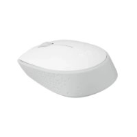 עכבר אלחוטי Logitech M171 Retail Off-White – פריט בודד אוף-ווייט המוצג בזווית קדמית על רקע לבן