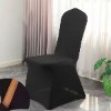 יחידה אחת בצבע שחור - כיסוי כיסא אלסטי נמתח מבד דוחה מים