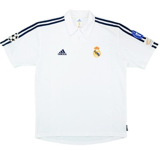 Real Madrid Home Shirt UCL 2001/02