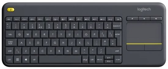 מקלדת אלחוטית מגע LOGITECH PLUS K400 שחור