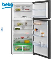 מקרר מקפיא עליון 630 ליטר דגם BEKO RDNE6543XR נירוסטה מושחרת