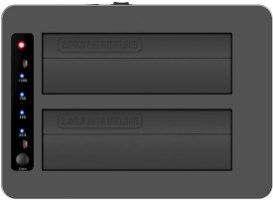 תחנת עגינה Maiwo 3.5'' / 2.5'' Dual Bay SATA HDD & SSD USB 3.0 K3082