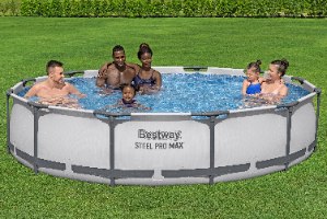 בריכת אפורה צינורות 366X76 סמ MAX 56416 מבית BESTWAY