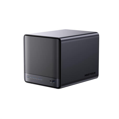 שרת אחסון MINISFORUM N5 AI NAS - Ryzen 7 255 / 16GB / 128GB eMMC