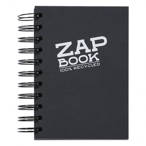 מחברת Zap Book ספירלית 160 דף 80 גרם A6 שחורה קליירפונטן ^