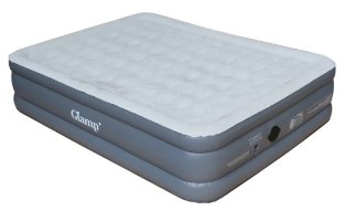 מזרן מתנפח עבה זוגי כולל משאבה צבע אפור כהה Glamp GTDAB46 – מזרן מתנפח אפור כהה עם משטח עליון בהיר