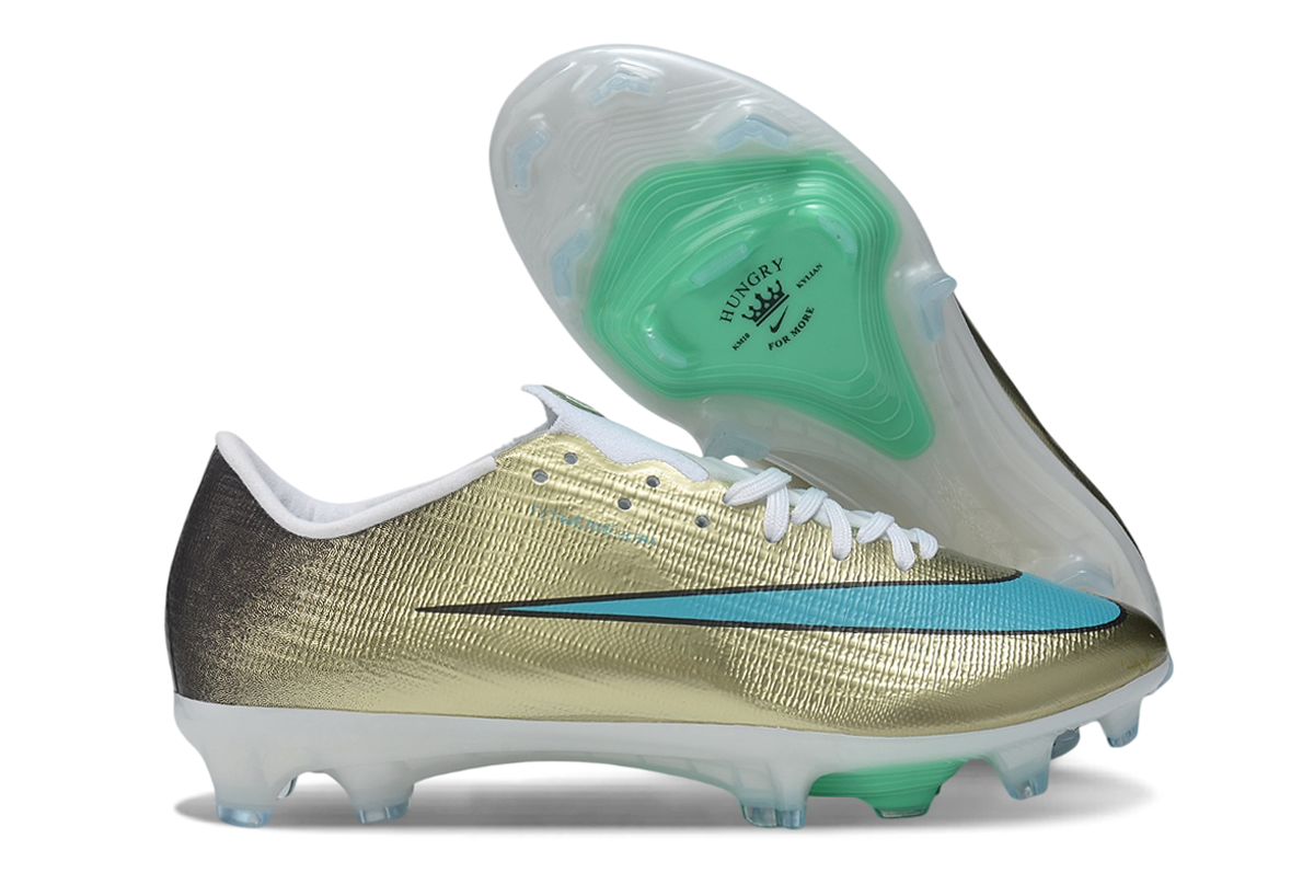 נעלי כדורגל נייק Nike Air Zoom Mercurial Elite זהב טורקיז