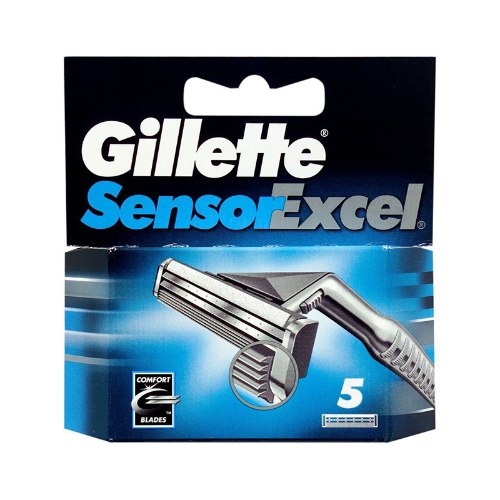 מארז 5 סכיני גילוח ג'ילט סנסור אקסל Gillette Sensor Excel